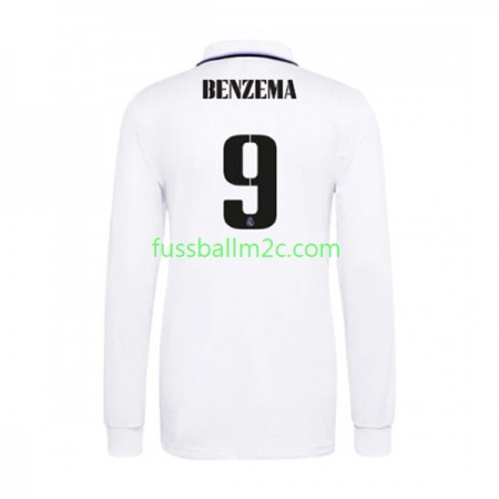 Fußballtrikots Real Madrid Karim Benzema 9 Heim Trikotsatz 2022-2023 Langarm Fußballtrikots Real Madrid Karim Benzema 9 Heim Trikotsatz 2022-2023 Langarm